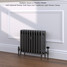 CI-RC460-10-MET-PEWTER-LS01 - Richmond 4 Column Victorian Cast Iron Radiator H460mm x W1190mm CI-RC460-10-MET-PEWTER-LS01 - Richmond 4 Column Victorian Cast Iron Radiator H460mm x W1190mm
